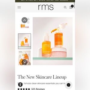 Only tried once RMS skincare beauty set!